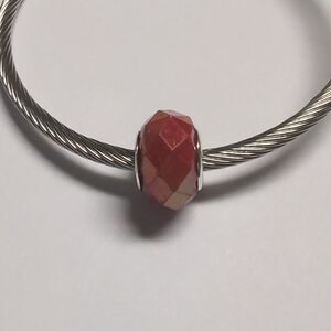 Red Faceted Charm‎ for Pandora Style Bracelet